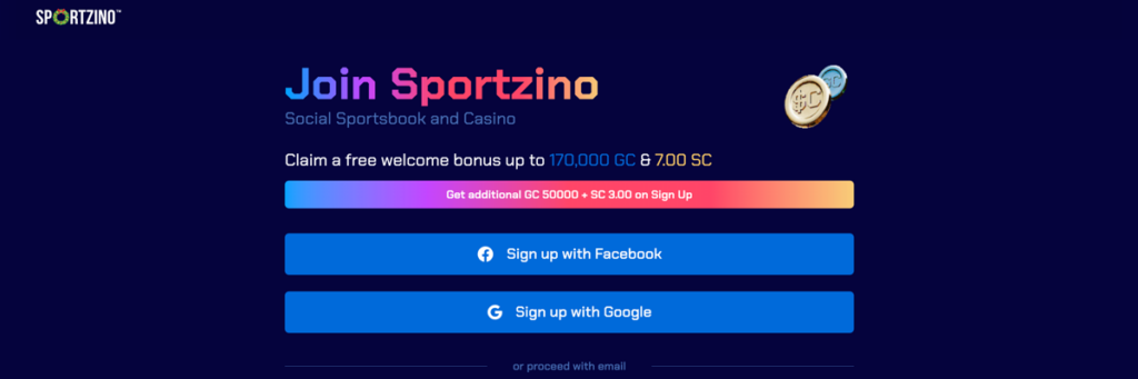 Sportzino Casino No Deposit Bonus