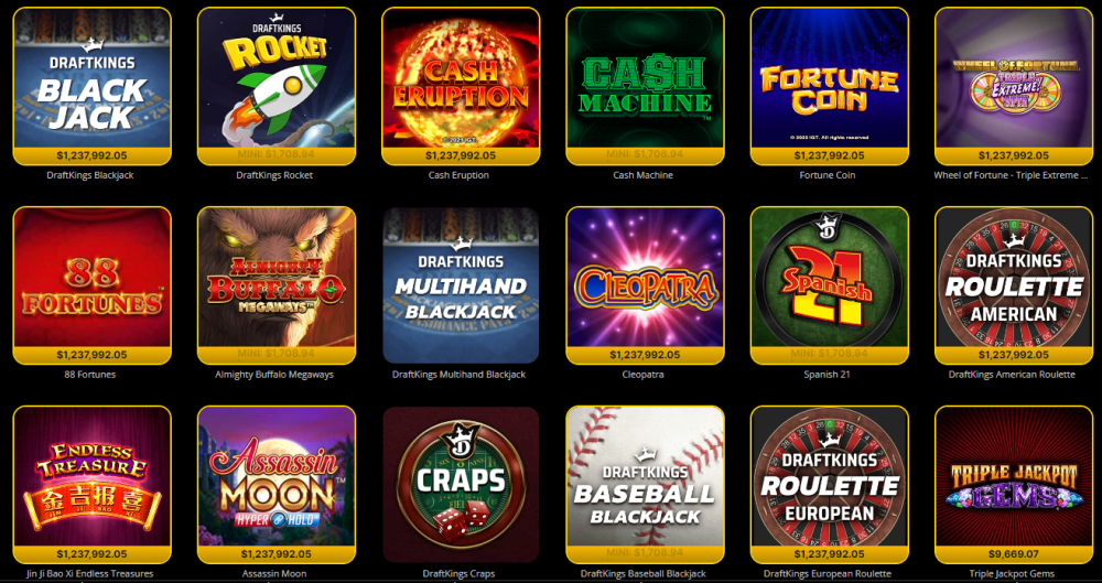DraftKings Exclusive Casino Games