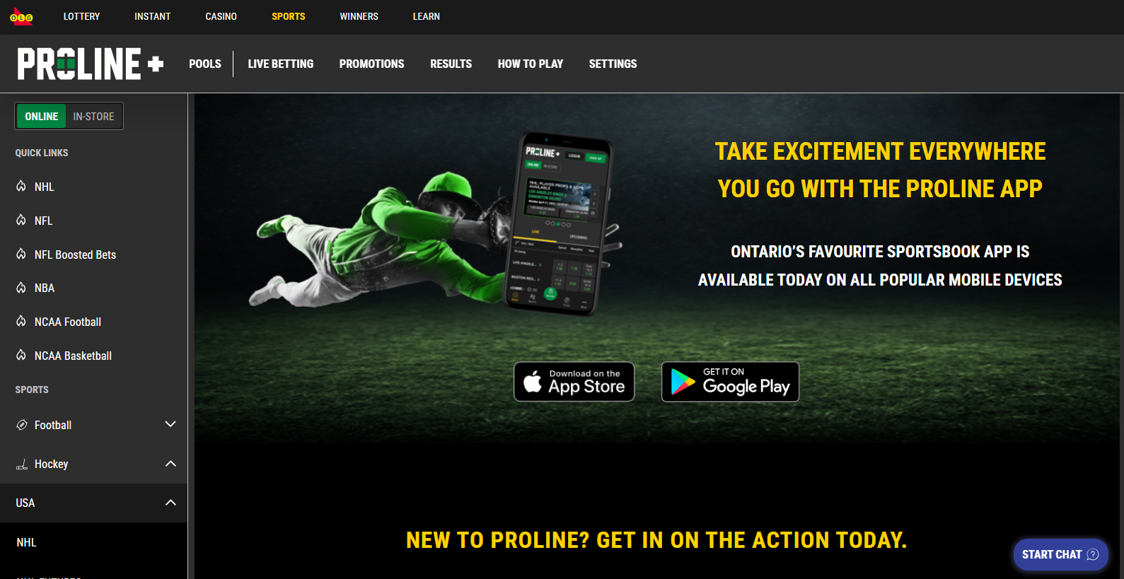 Proline + Mobile Betting App Download