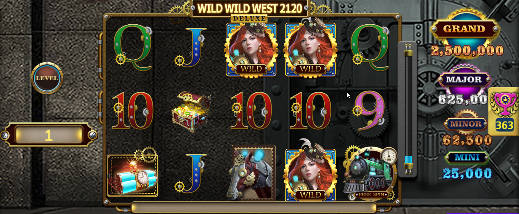 LuckyLand Wild Wild West 2120 Slot