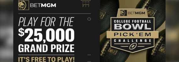 BetMGM College Football Bowl Pick’em Challenge | Free Entry for Up to $25,000