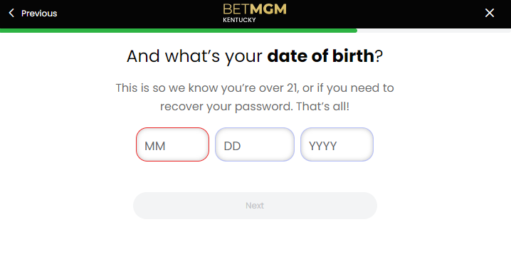 BetMGM Sportsbook Verification