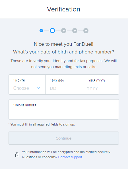 FanDuel Verification Part 2