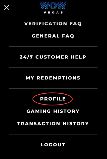 WOW Vegas Profile Information
