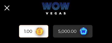 WOW Vegas Sign Up Bonus