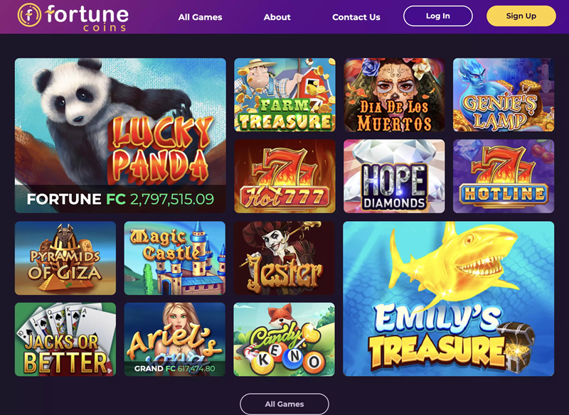 fortune coins casino games