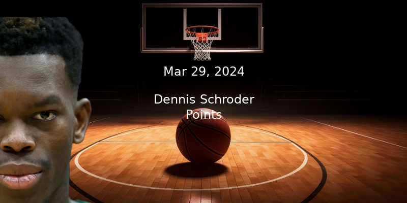Dennis Schroder Projections – Points Prop Bet Prediction – 3/29/24