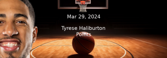 Tyrese Haliburton Projections – Points Prop Bet Prediction – 3/29/24