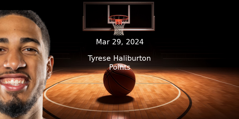 Tyrese Haliburton Projections – Points Prop Bet Prediction – 3/29/24