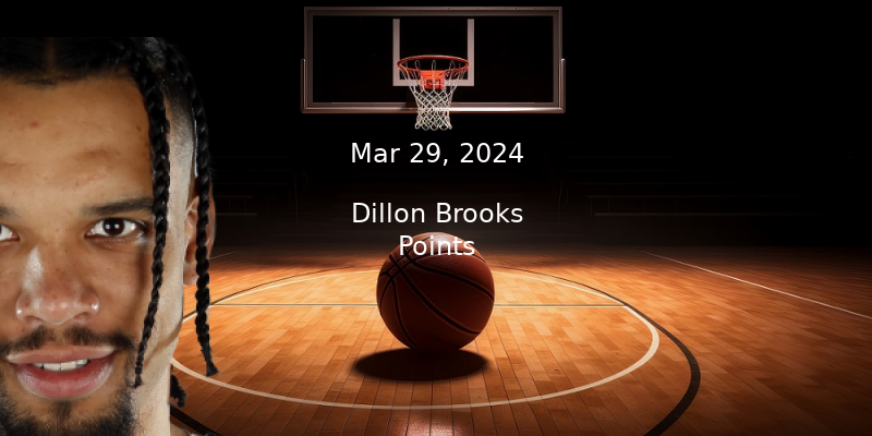 Dillon Brooks Projections – Points Prop Bet Prediction – 3/29/24