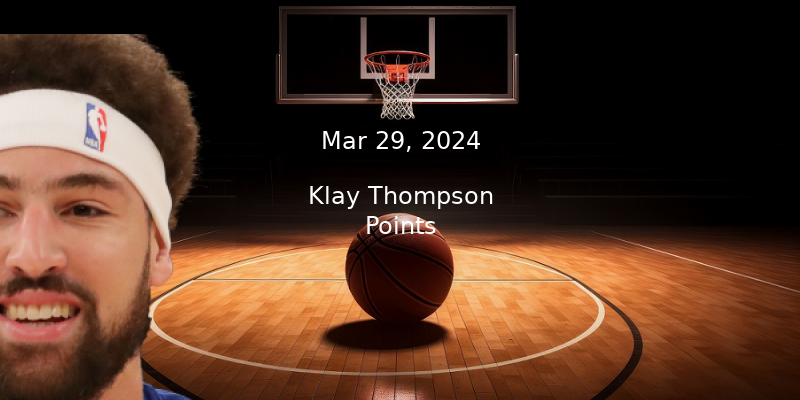 Klay Thompson Projections – Points Prop Bet Prediction – 3/29/24