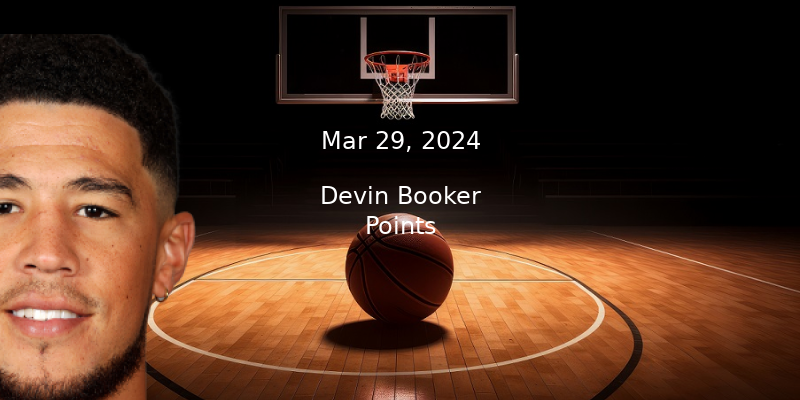 Devin Booker Projections – Points Prop Bet Prediction – 3/29/24