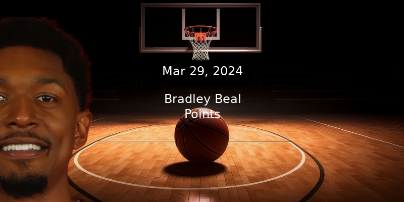 Bradley Beal Projections – Points Prop Bet Prediction – 3/29/24