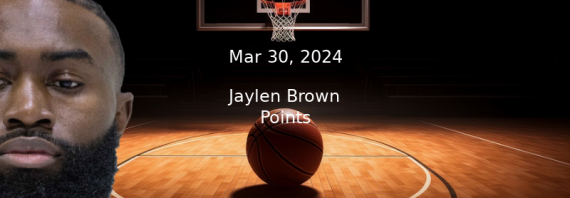 Jaylen Brown Prop Projections – Points Prop Bet – 3/30/24