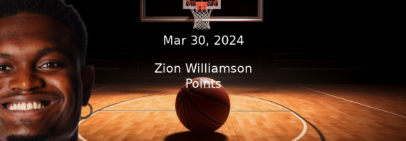 Zion Williamson Prop Projections – Points Prop Bet – 3/30/24