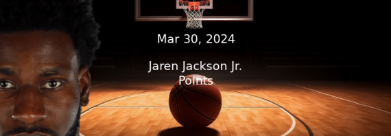 Jaren Jackson Jr. Prop Projections – Points Prop Bet – 3/30/24