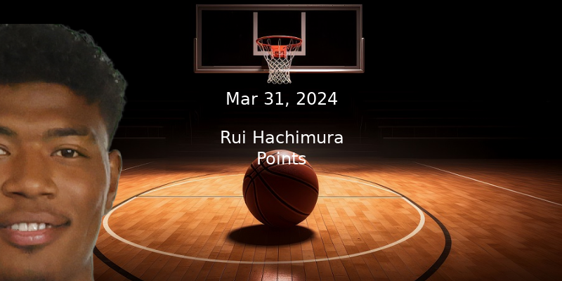 Rui Hachimura Prop Projections & Best Bet – Points For 3/31/24