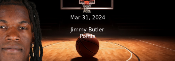 Jimmy Butler Prop Projections & Best Bet – Points For 3/31/24