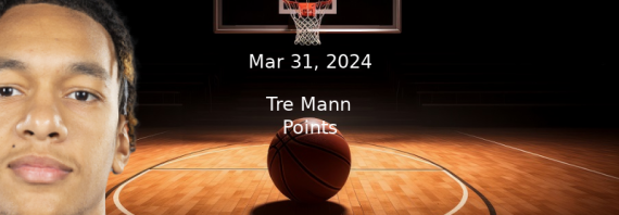 Tre Mann Prop Projections & Best Bet – Points For 3/31/24