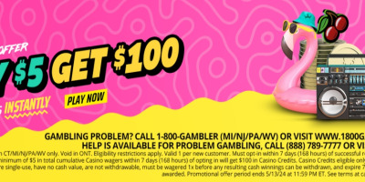 DraftKings Play $5 Get $100 Promo