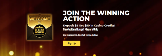 Golden Nugget Online Casino 200 Bonus Spins & Deposit Match Promo