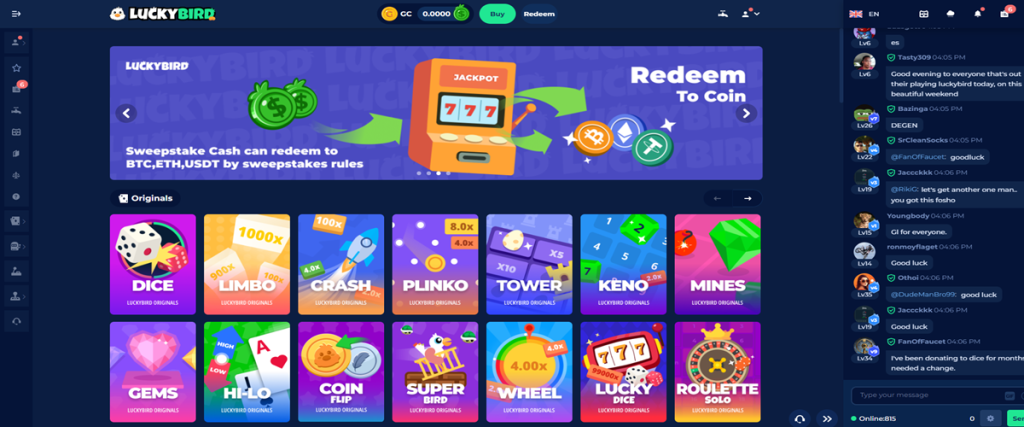 LuckyBird Casino App