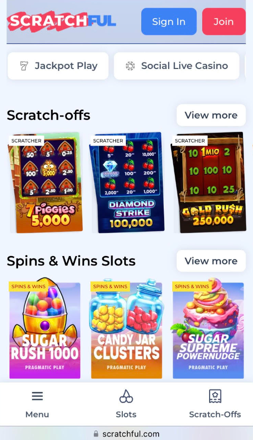 Scratchful Casino iPhone