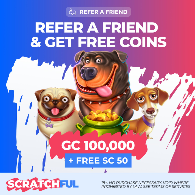 Scratchful Casino Refer A Friend Promo