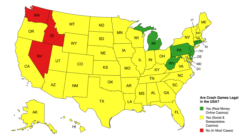 Are Crash Game Casinos Legal in the USA?