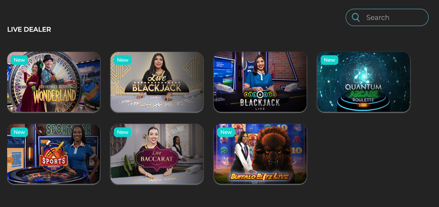 betOcean Live Casino Games