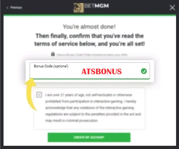 BetMGM Bonus Code