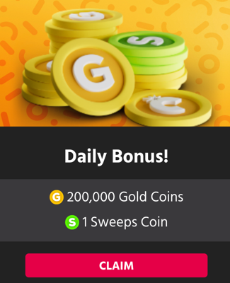 Social Casino Daily Login Bonus