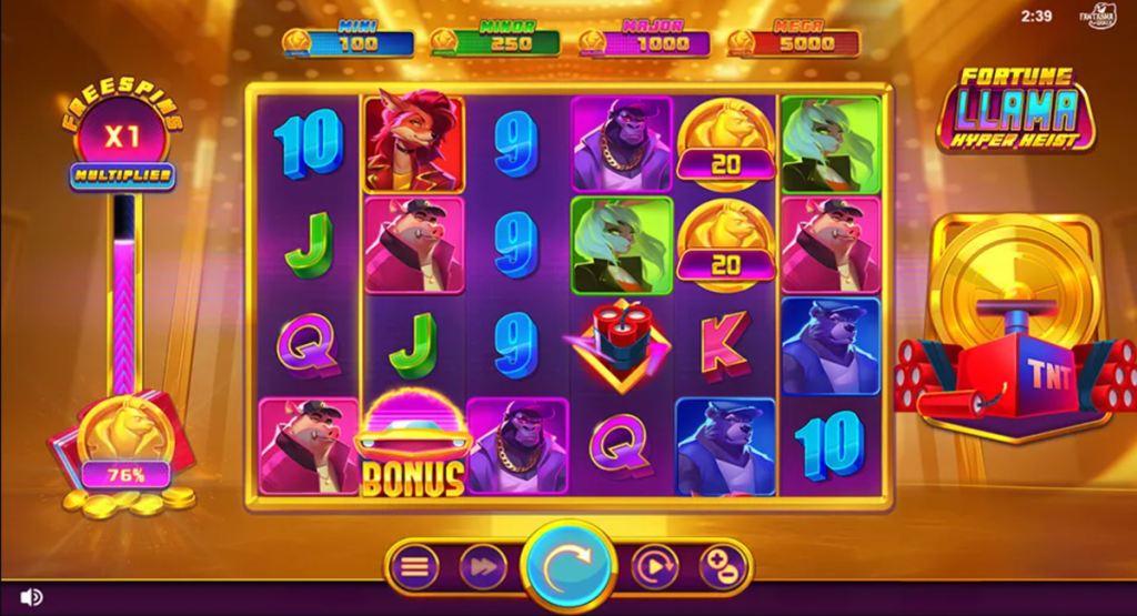 Hello Millions Fortune Llama Hyper Heist Slot