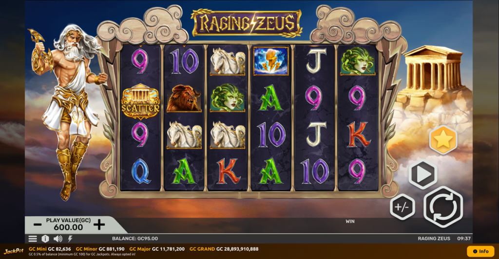 Jackpota Raging Zeus Slot Game