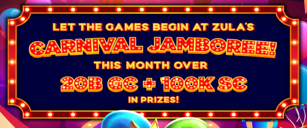 Zula Casino Carnival Jamboree Promo