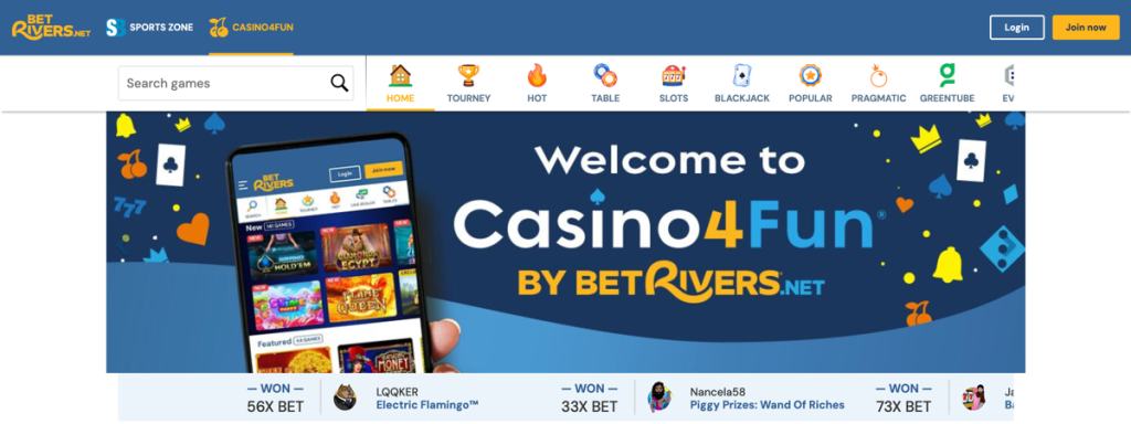 BetRivers.net Casino Washington