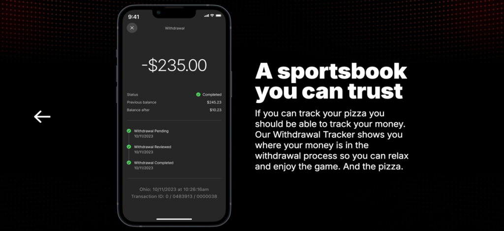 Fanatics Sportsbook Withdrawal Tracker