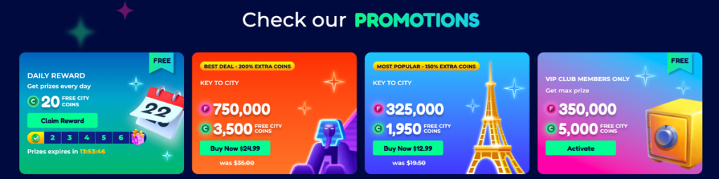 FunzCity Casino Promotions