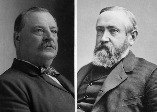 Grover Cleveland defeats Benjamin Harrison