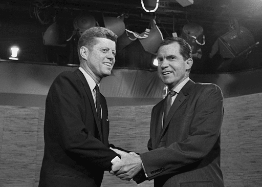 John F. Kennedy defeats Richard Nixon