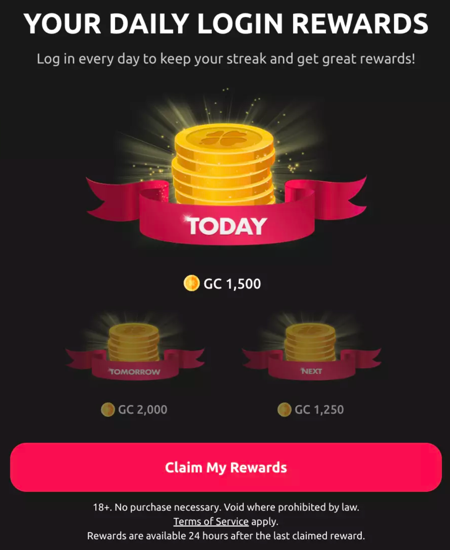 McLuck Daily Login Bonus