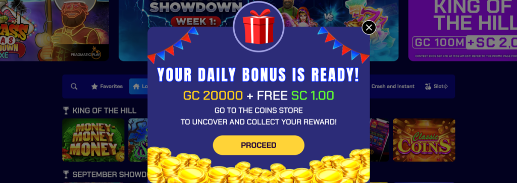 Sportzino Daily Login Bonus