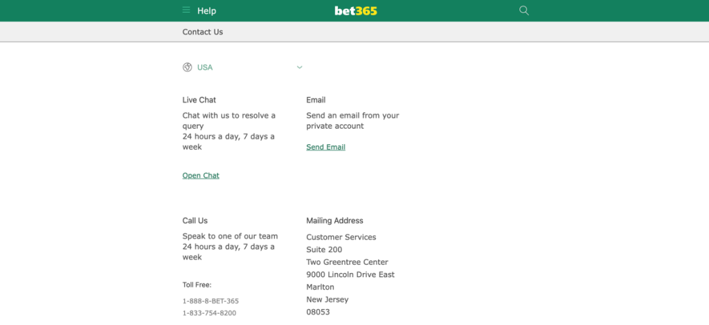 bet365 Customer Support