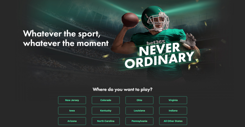 bet365 Sportsbook Legal States