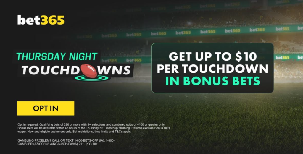 bet365 Thursday Night Football Promo