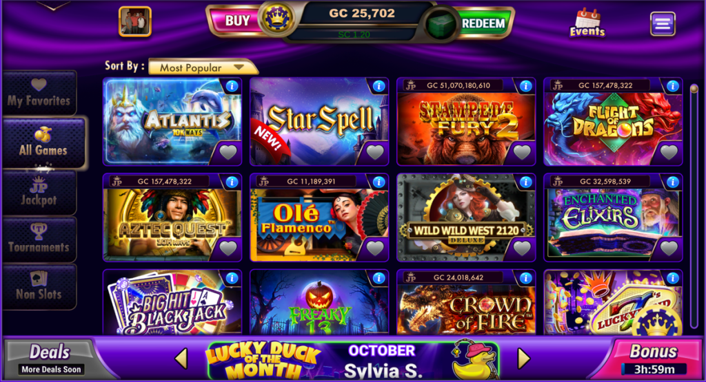 LuckyLand Slots Website