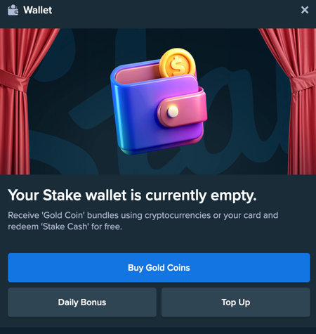 Stake.us Wallet