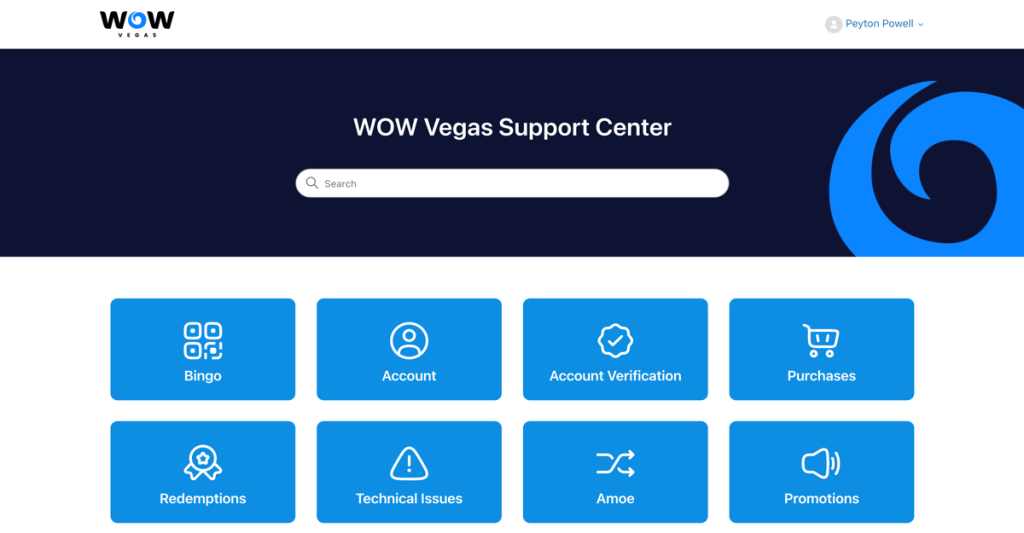 WOW Vegas Customer Support