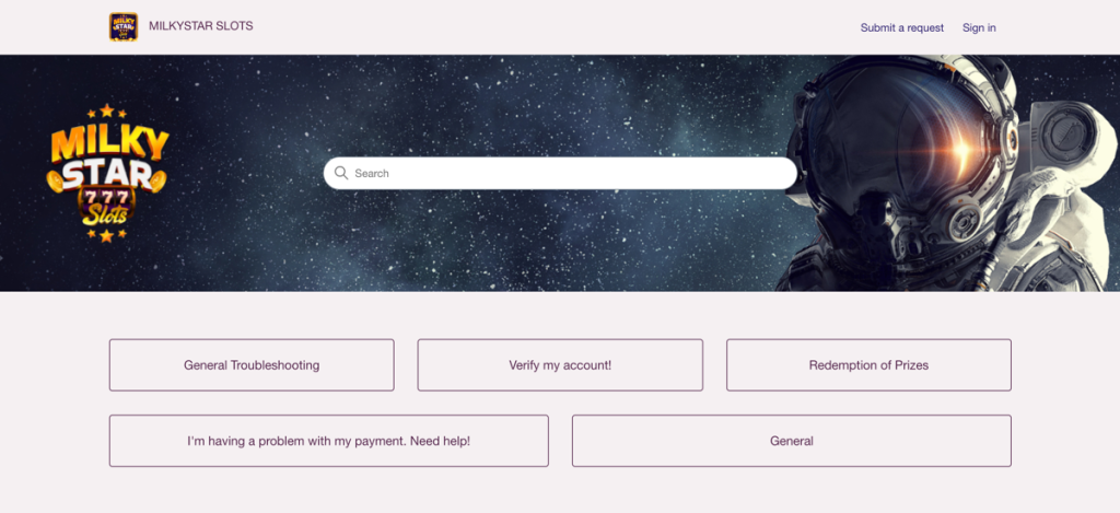 MilkyStar Slots Customer Support