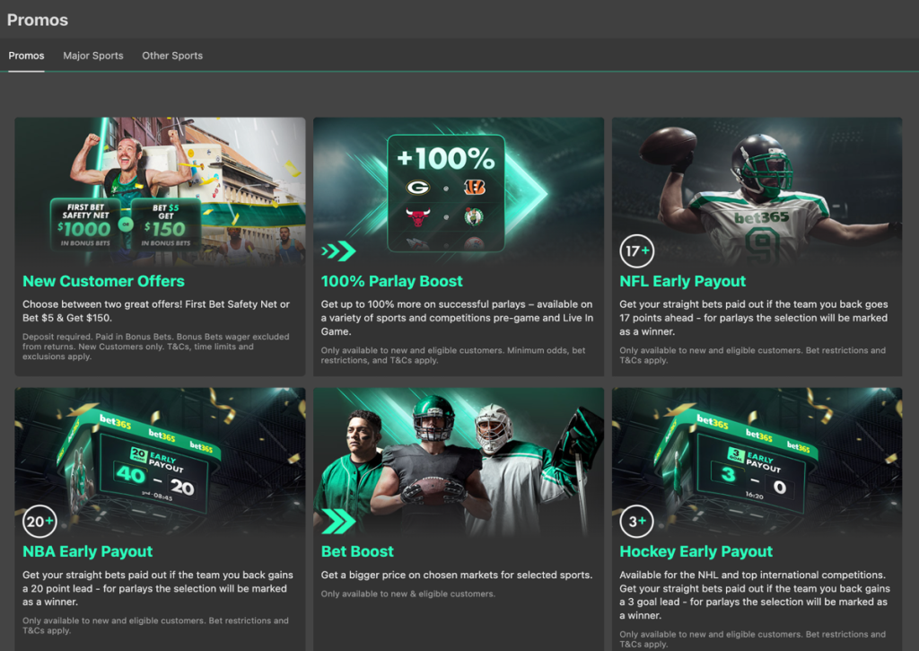 bet365 Sportsbook Promotions